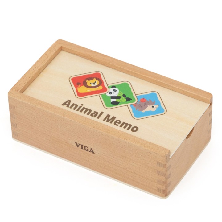 Wooden Memory Game Memo Animals Viga | Educational Toy