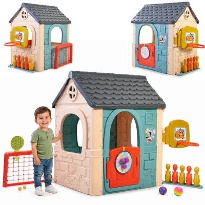 FEBER 6-in-1 Activity House with Games - Multifunctional Toy