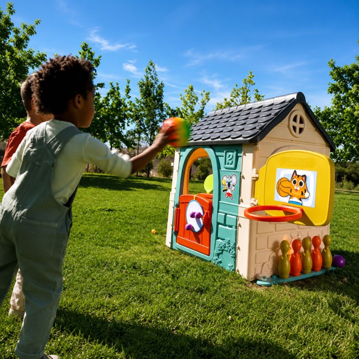 FEBER 6-in-1 Activity House with Games - Multifunctional Toy