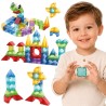 WOOPIE Magnetic Construction Blocks 3D Cubes Educational Set 63 pcs.