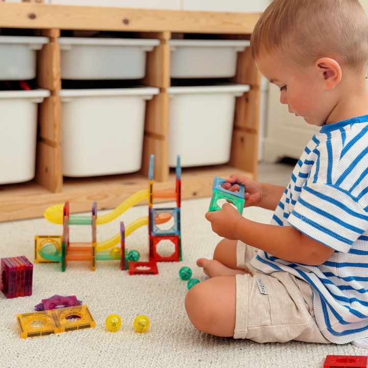 WOOPIE 3D Magnetic Blocks - Educational Set Ball Track 105 pcs.