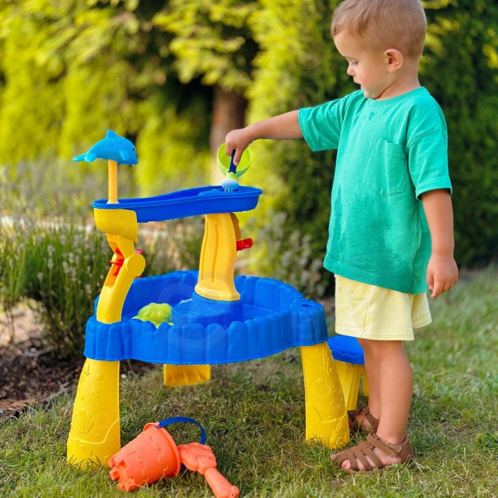 2-in-1 Sand and Water Table with Woopie Chair - Toys