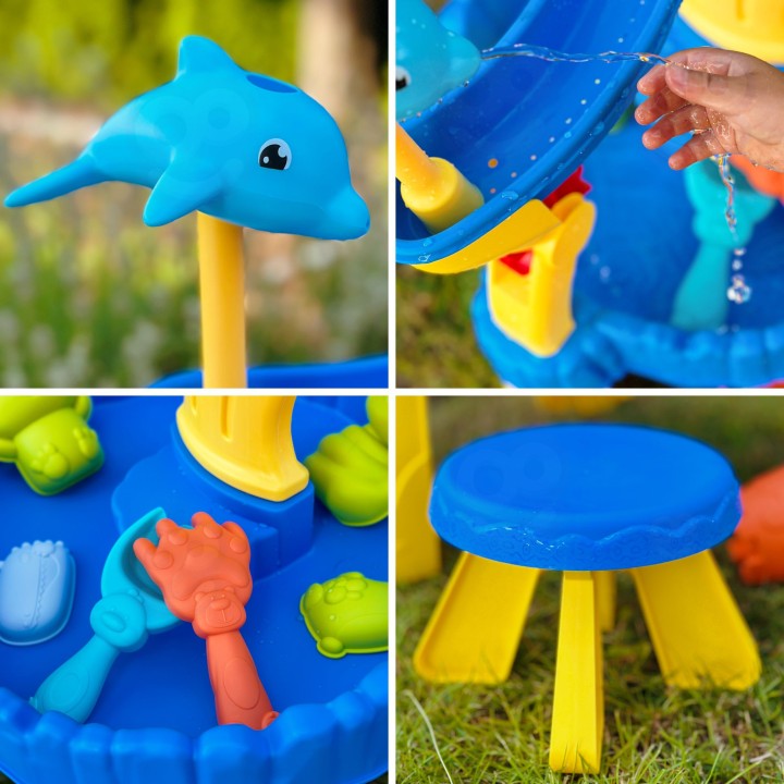 2-in-1 Sand and Water Table with Woopie Chair - Toys