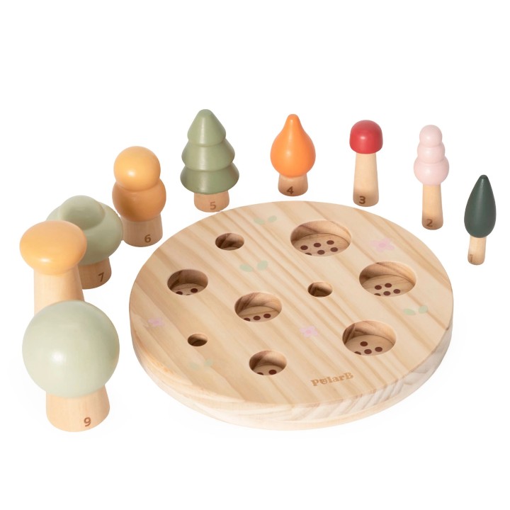 VIGA PolarB Forest Trees – Counting Puzzle 1–9