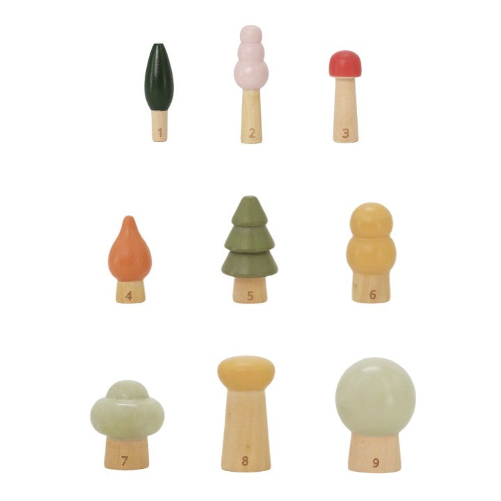 VIGA PolarB Forest Trees – Counting Puzzle 1–9