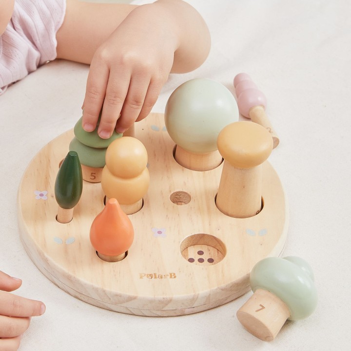 VIGA PolarB Forest Trees – Counting Puzzle 1–9