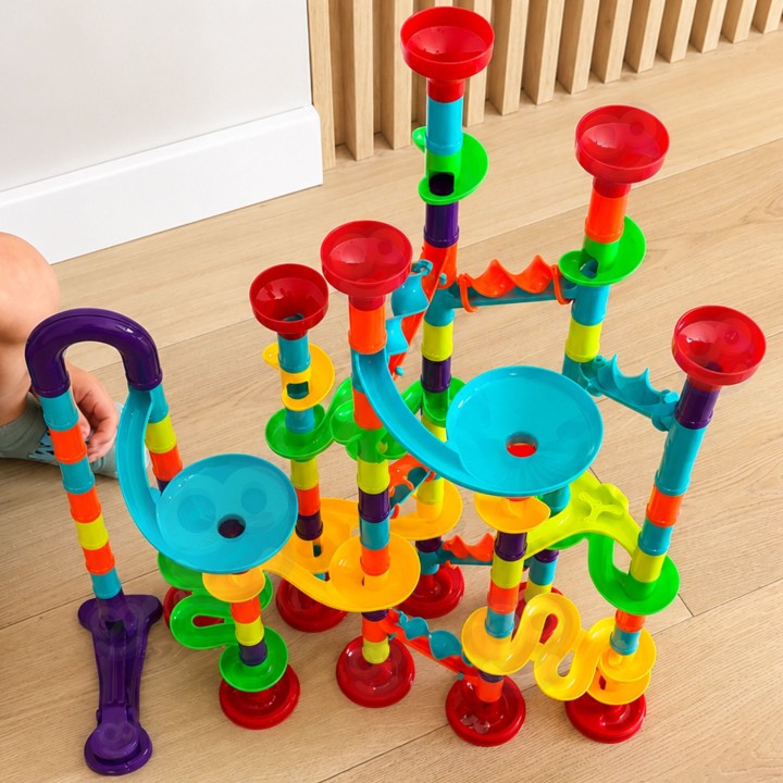 Klocki Konstrukcyjne Marble Run Tor Kulkowy 142 el. Woopie