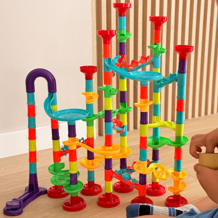 Klocki Konstrukcyjne Marble Run Tor Kulkowy 142 el. Woopie