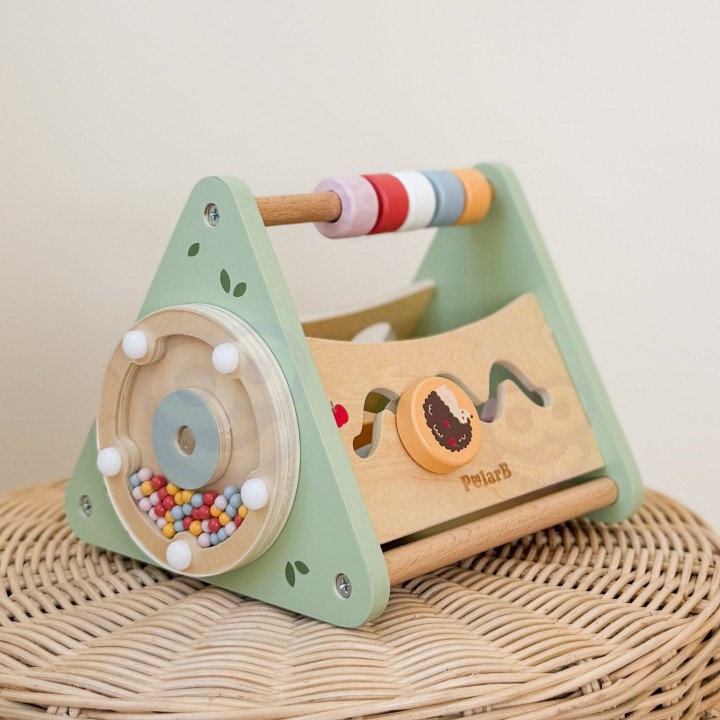 Viga Activity Triangle - a wooden educational toy that develops a child's development