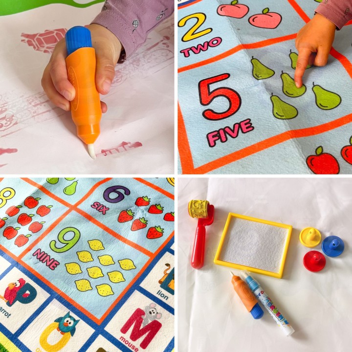 Animal Park Educational Water Mat 100x80 cm Alphabet, Animals, Numbers