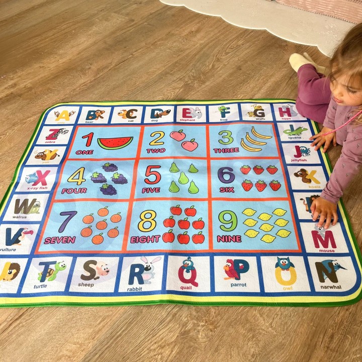 Animal Park Educational Water Mat 100x80 cm Alphabet, Animals, Numbers
