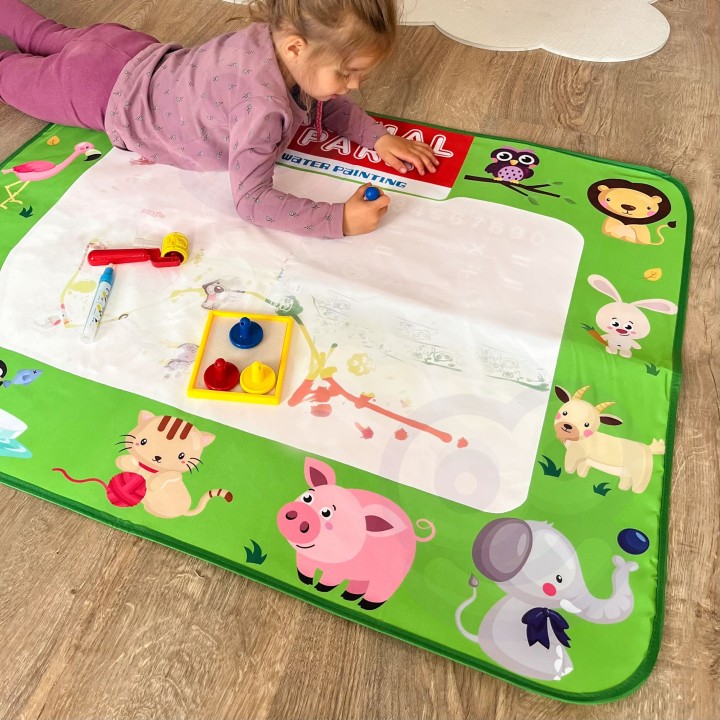 Animal Park Educational Water Mat 100x80 cm Alphabet, Animals, Numbers