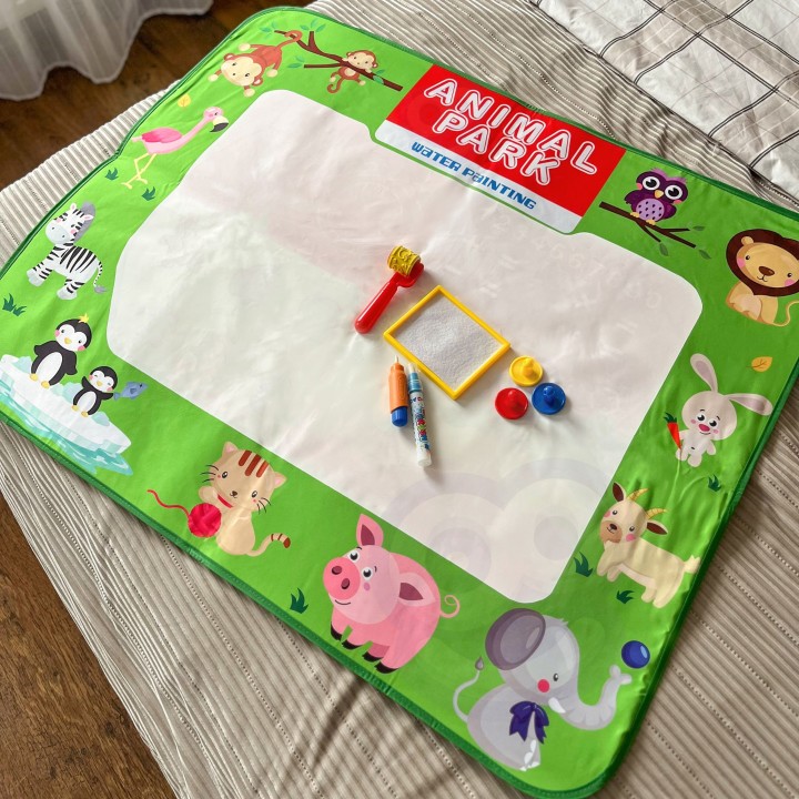 Animal Park Educational Water Mat 100x80 cm Alphabet, Animals, Numbers