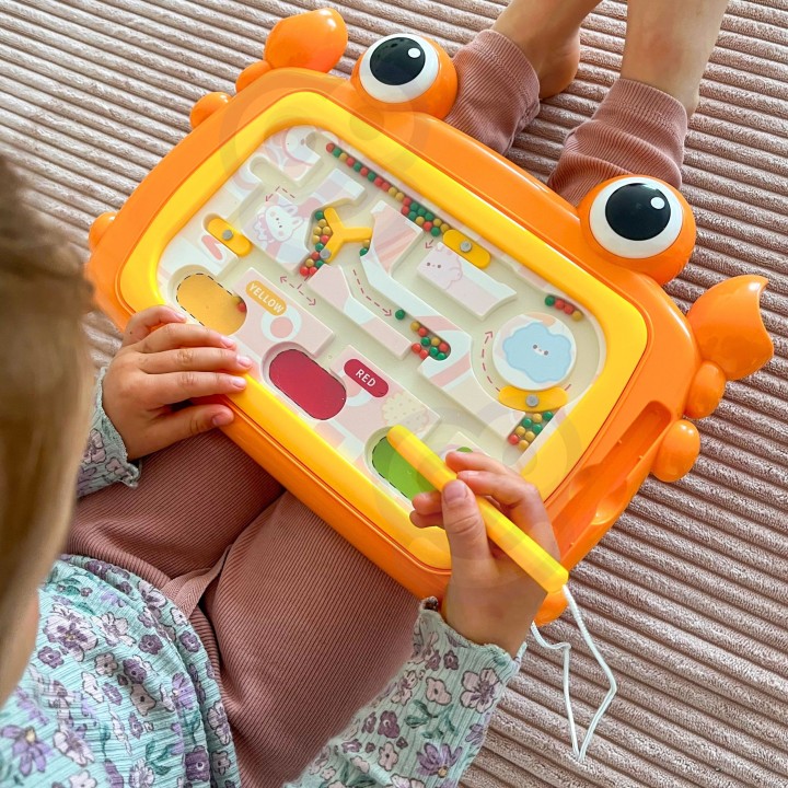 Montessori crab magnetic board – an educational toy for children