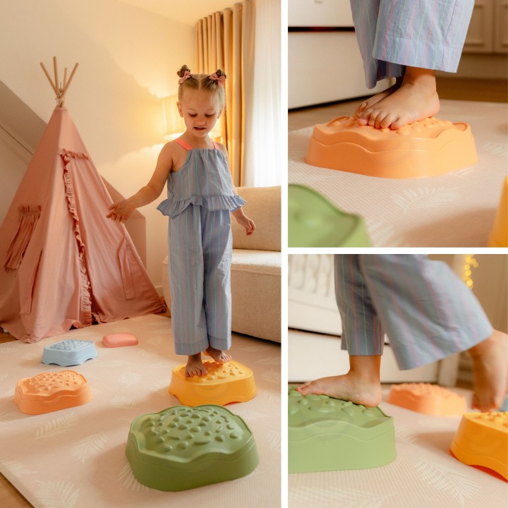 WOOPIE Kamienie Sensoryczne do Balansowania - Rozwój i Zabawa