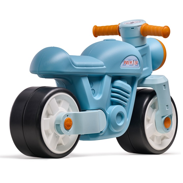 FALK Jeździk Biegowy Ciche Koła Motor Retro Niebieski 1+