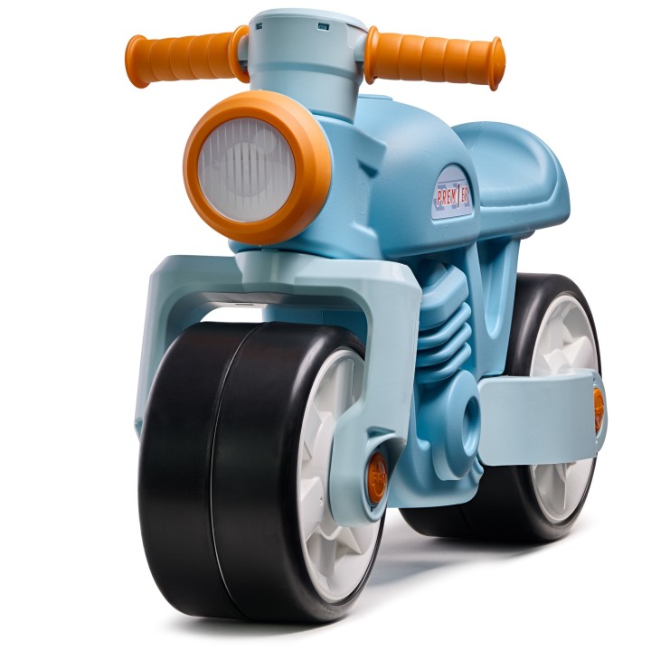 FALK Jeździk Biegowy Ciche Koła Motor Retro Niebieski 1+