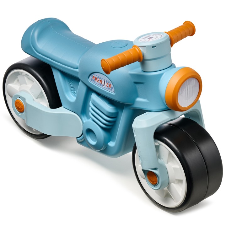 FALK Jeździk Biegowy Ciche Koła Motor Retro Niebieski 1+