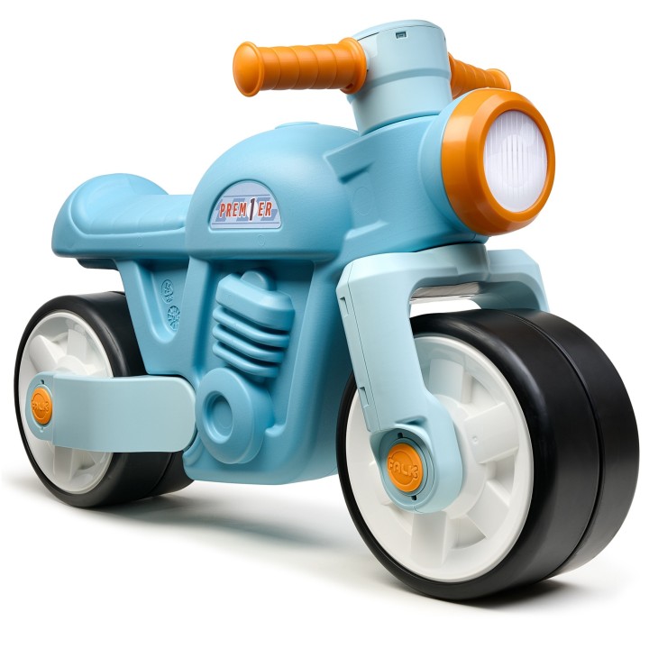 FALK Jeździk Biegowy Ciche Koła Motor Retro Niebieski 1+