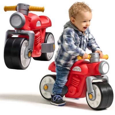 FALK Jeździk Biegowy Ciche Koła Motor Prem1er Retro Czerwony 1+