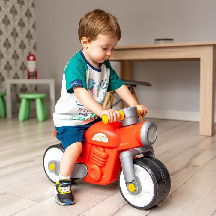 FALK Jeździk Biegowy Ciche Koła Motor Prem1er Retro Czerwony 1+