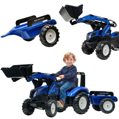FALK New Holland T8 Tractor with Bucket and Trailer 3-7 years old