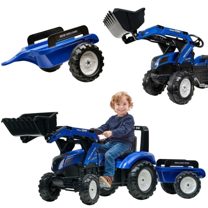 FALK New Holland T8 Tractor with Bucket and Trailer 3-7 years old