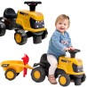 FALK Jeździk Traktor JCB Fastrac z Przyczepą Łopatką i Grabkami 1-3 lat