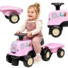 FALK Jeździk Traktor z Przyczepą Birdy Farm Różowy 1-3 lat