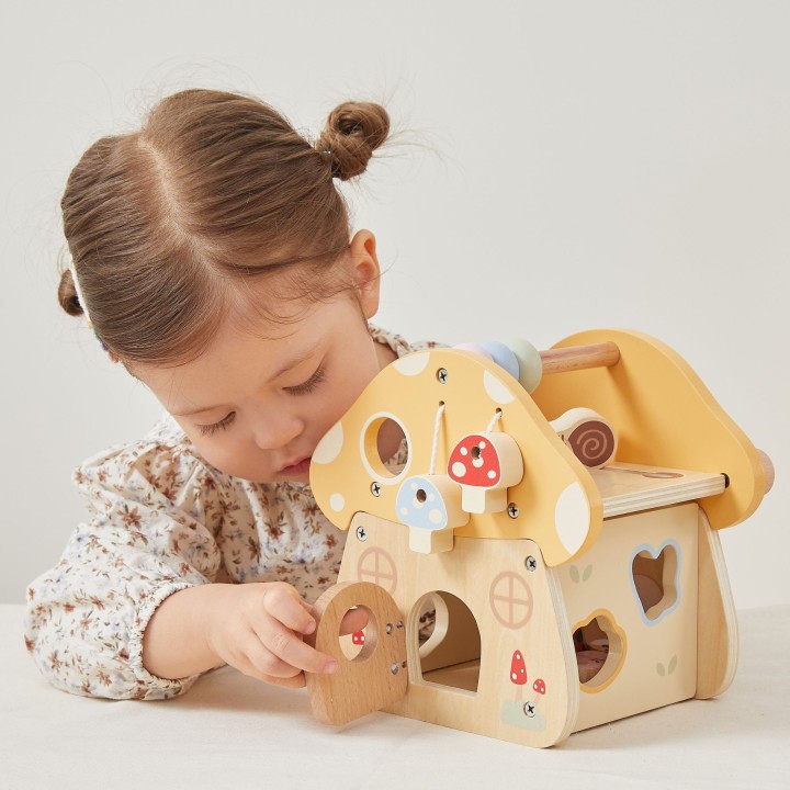 VIGA PolarB Wooden Activity Mushroom for Children 18m+