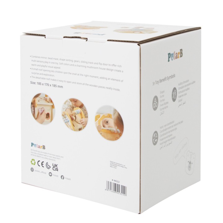 VIGA PolarB Wooden Activity Mushroom for Children 18m+