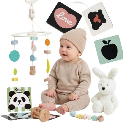 Pastel Set for Babies CLASSIC WORLD - First Toys 0-6m
