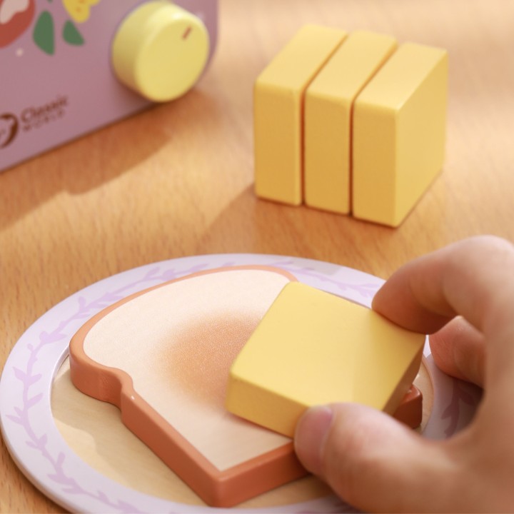 Wooden Breakfast Toaster CLASSIC WORLD with Accessories 13 pcs.