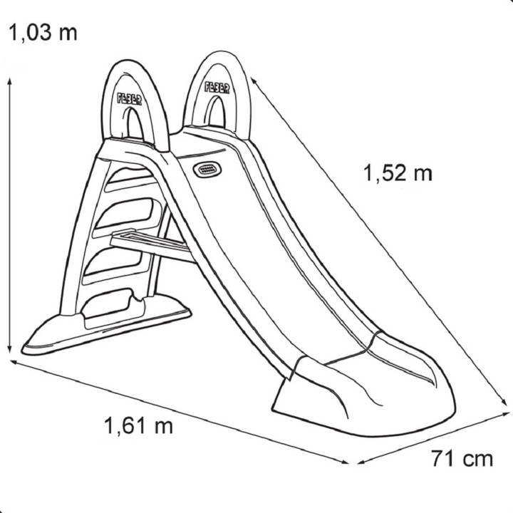 FEBER Garden Slide "Plus" Water Slide 152 cm