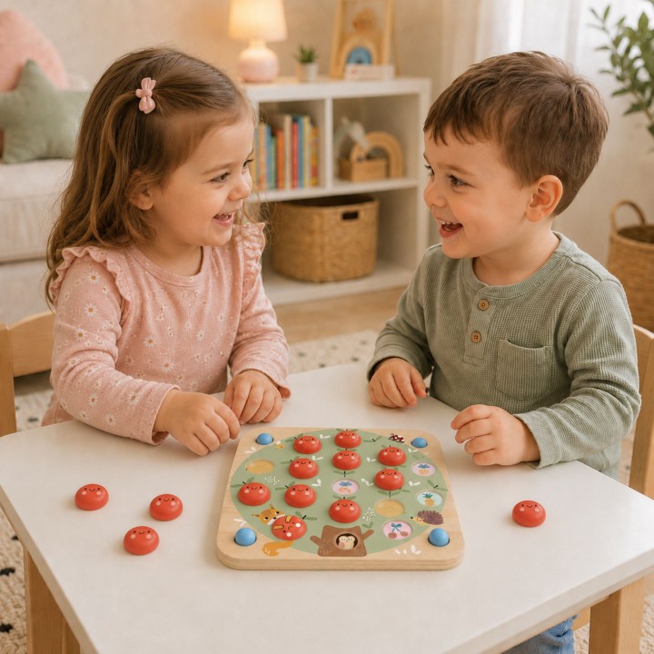 TOOKY TOY Apples Memory Game - Develop Your Child's Memory