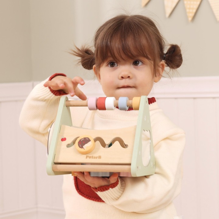 Viga Activity Triangle - a wooden educational toy that develops a child's development