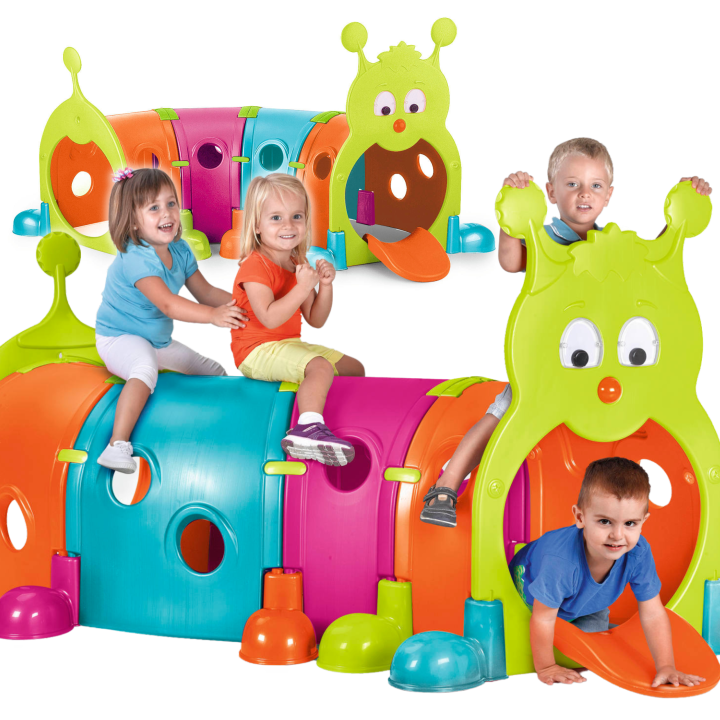 FEBER Large Children's Tunnel Caterpillar XXL Modular Playground