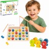 Tooky Toy Wooden Game Fishing Learning Letters 29 pcs.