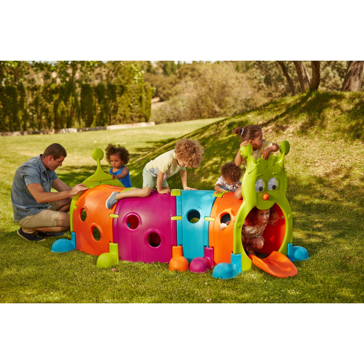 FEBER Large Children's Tunnel Caterpillar XXL Modular Playground
