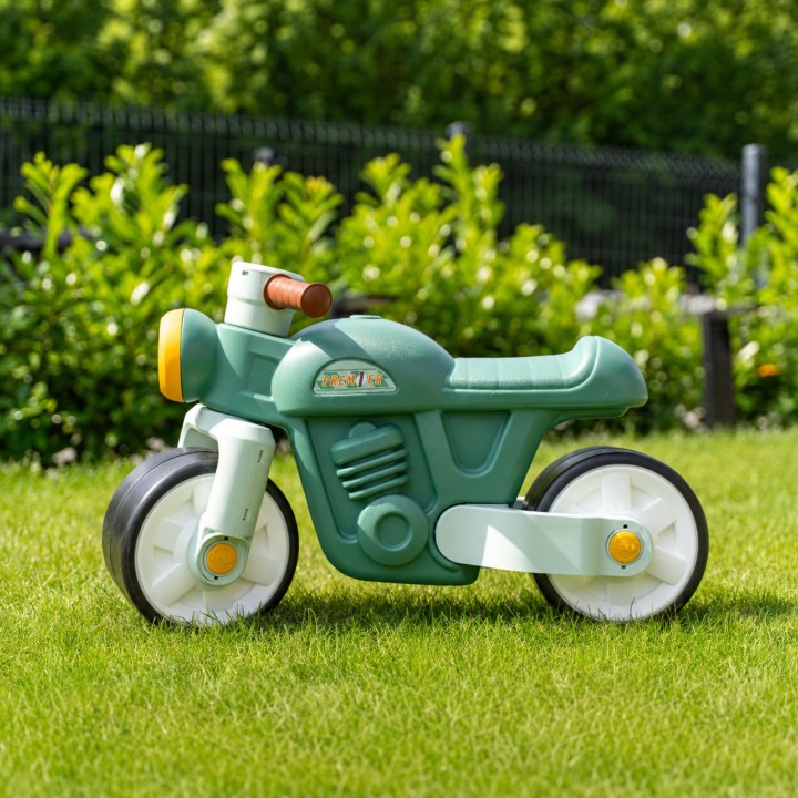 FALK Jeździk Biegowy Ciche Koła Motor Prem1er Retro Zielony 12+