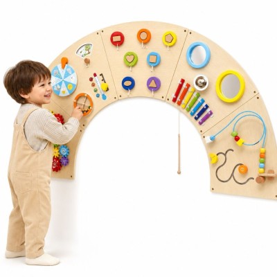 Tablica manipulacyjna ścienna sensoryczny łuk Viga - zestaw Montessori