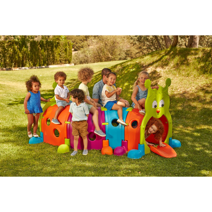 FEBER Large Children's Tunnel Caterpillar XXL Modular Playground