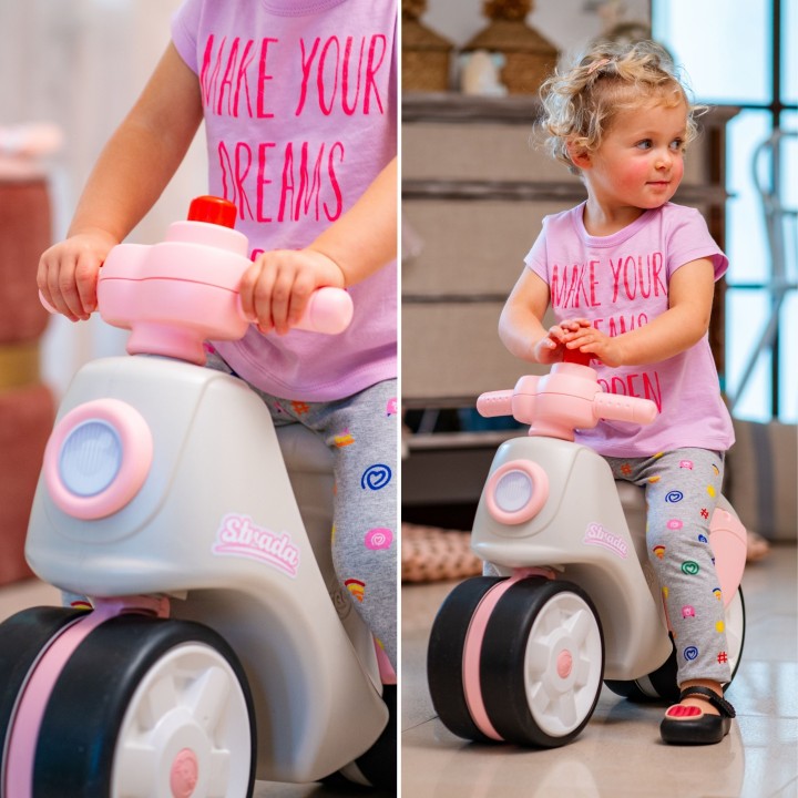 FALK Scooter Strada Retro Ride-on for Girls from 1 Year
