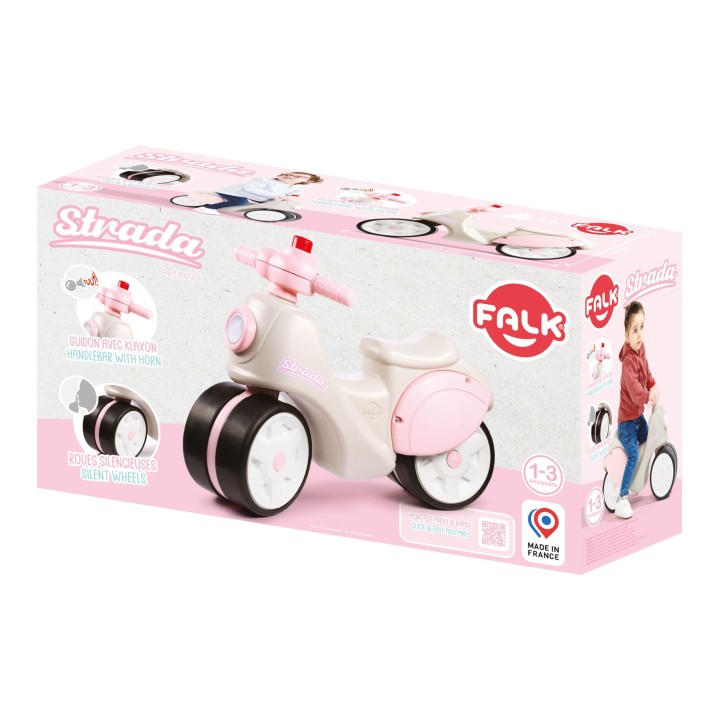 FALK Scooter Strada Retro Ride-on for Girls from 1 Year
