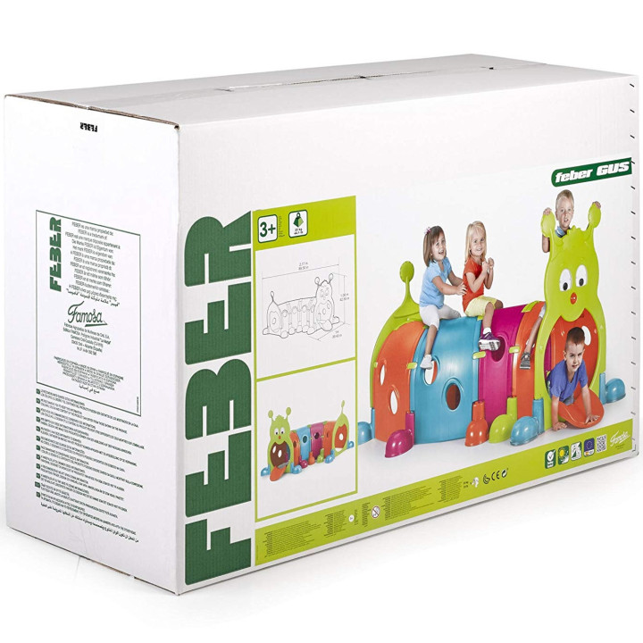 FEBER Large Children's Tunnel Caterpillar XXL Modular Playground