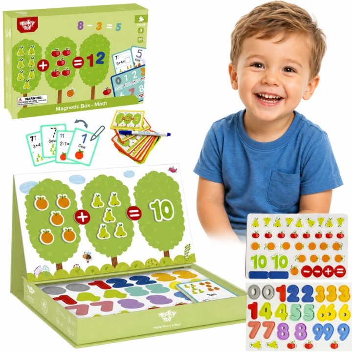 Tooky Toy Magnetic Math Learning Box - Educational Toy