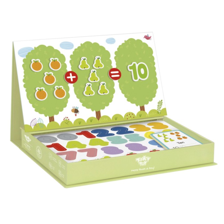 Magnetyczne pudełko do nauki matematyki Tooky Toy - Zabawka edukacyjna