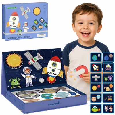 Układanka Magnetyczna Kosmos TOOKY TOY - Puzzle dla Dzieci