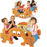 FEBER 2in1 Large Picnic Table - Ghost Rocker Swing