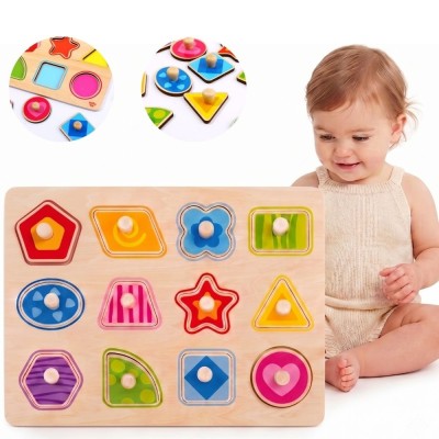 Shape sorter puzzle 15 pieces TOOKY TOY - Educational toy
